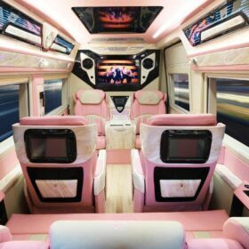 Limousine hồng cute - Đại Nam Limousine Thanh Hóa